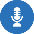 Sporty's Podcast microphone icon